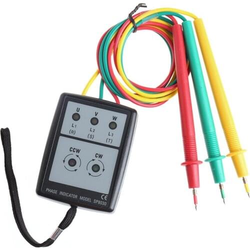 Smart Digital Phase Rotation with LED Indicator Tester Meters SP8030 New