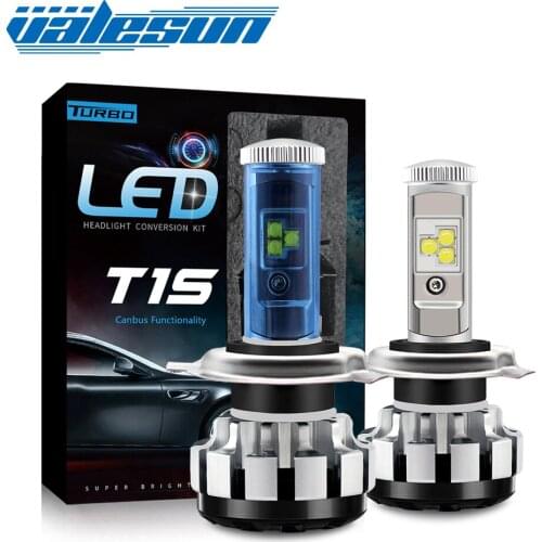 Valesun LED Car Headlight Kit for H1 H3 H7 880 881 H27 Auto LED Bulb H4 9004 High/Low Beam 6000K 3000K Turbo LED H11 9005 9006
