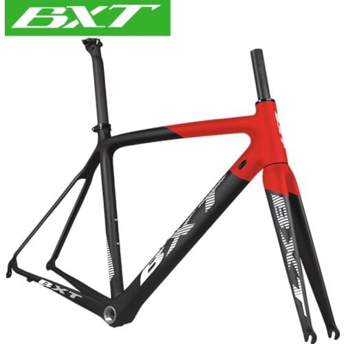 BXT T800 Ultralight road bike frame Di2 100*9mm130*9mm cycling bicycle frameset super light Di2/mechanical carbon road frame