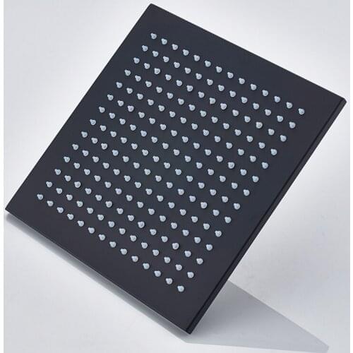 Vidric Vidric Black Thermostatic Shower Faucets Kit Brass Shower Head 6pcs Massage SPA Jets 3-Way Thermostatic Mixer Tap Bath Sh