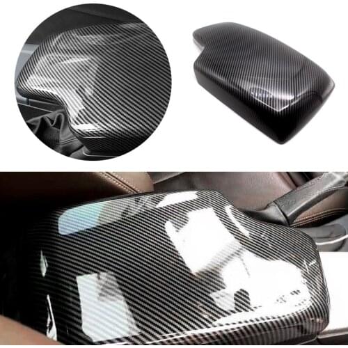 Car Styling Carbon Texture Center Console Armrest Box Protector Cover For BMW 3 Series F30 2013 2014 2015 2016 2017 2018