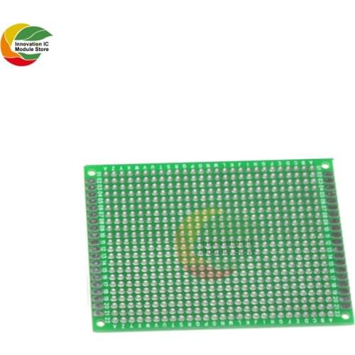 Ziqqucu 5Pcs 6x8cm Double side Protoboard Circuit Universal DIY Prototype PCB Board