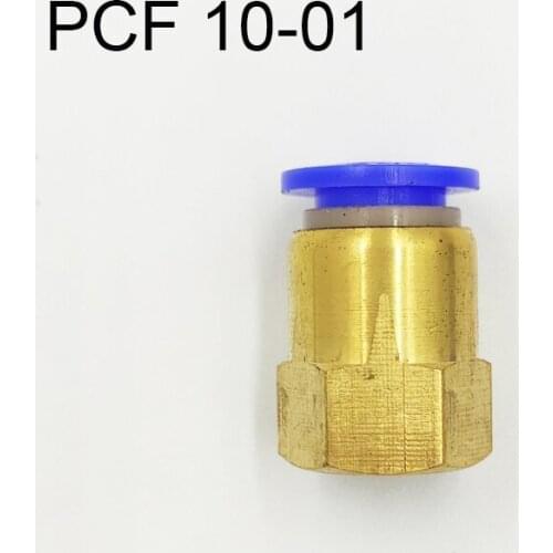 10Pcs Pneumatic Female Straight Air Fittings 10mm Tube Push In 1/8" Quick Connector PCF 10-01