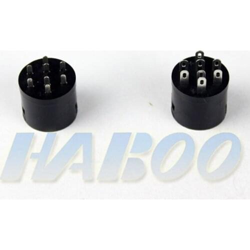 100pcs/lot HBD16 push button switch socket switch socket 8 pins PCB terminal solder / wire type with AL-C6/C6V