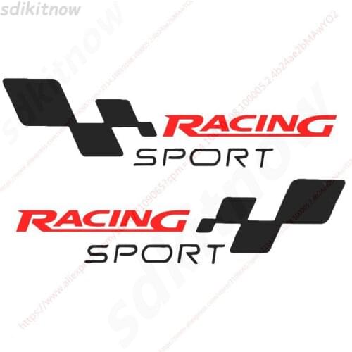 22x6cm 2pcs Car Body Windows Sports Racing RS ST PVC Sticker Decal Styling For FORD FOCUS 2 3 Mondeo Fiesta Kuga MK Mustang F150