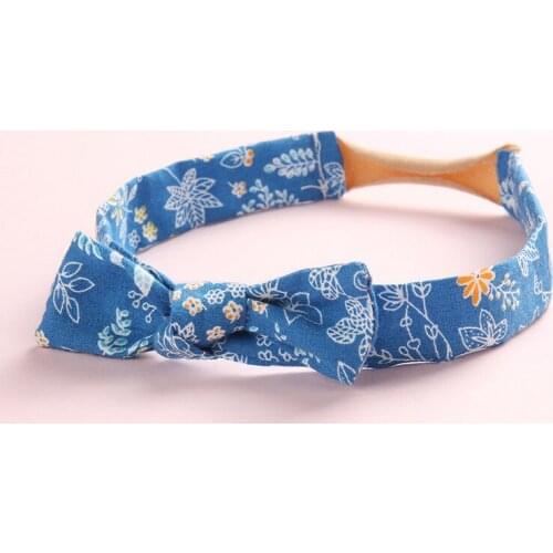 36pcs/lot,Infant Spring Floral Print Hair Bows Nylon Headbands,Handtied Fabric Bow Headband,Kids Children Girls Hair Accessories
