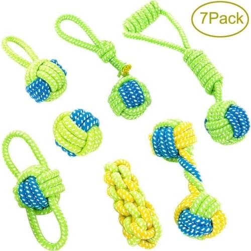 7 Pack Pet Dog Toys for Large Small Dogs Ball Toothbrush Interactive Dog Toys Christmas Products for Dogs Chew Toy Accessories
