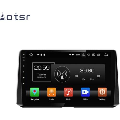 AOTSR Car Player 1 Din Android 9 For Toyota Corolla 2019 2020 Auto Radio GPS Navigation DSP Autostereo Multimedia Unit Recorder
