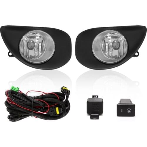 M&C Fog Light For Toyota Yaris 2006 2007 2008 Car Hologen Front Driving Bumper Light Auto Fog Lamp Car Assembly