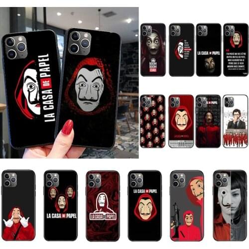 Spain TV Money Heist House Paper Phone Case for iPhone 11 12 mini pro XS MAX 8 7 Plus X XS XR