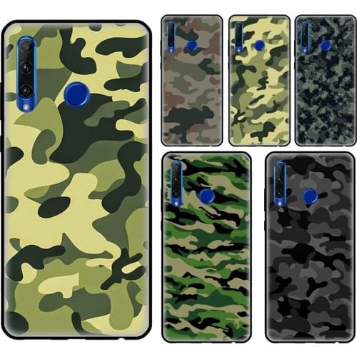 Military Camouflage Pattern Case For Huawei Honor 10i 8 9 10 10X Lite 8A 7C 7S 8S 9S 7X 8X 9X 20 4C 6C 7A Pro Cover