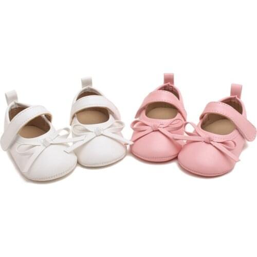Baby Shoes Cute Bowknot Newborn Shoes Soft Bottom Anti Slip Toddler Girls Princess Shoes Infant Shoes Girls First Walkers
