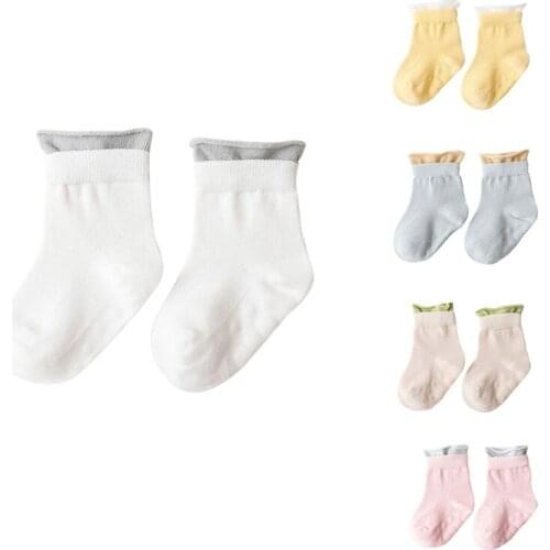 Baby Kid Crimping Socks Toddler Cotton Anti-slip Ankle Sox Newborn Child infant Antiskid anklets