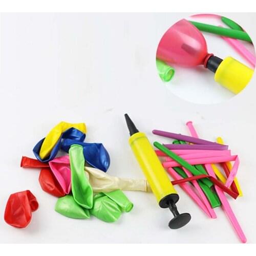 1 Set Long/Round Magic Balloon Modeling DIY Balloons Inflatable Air Funny Classic Kids Toys with Pump AUG889