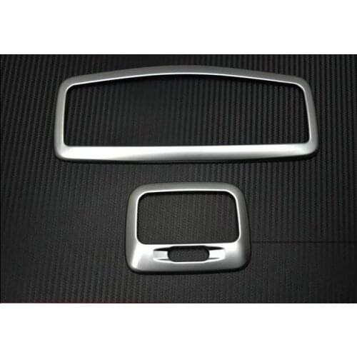 For Mitsubishi ASX 2013 2PCS ABS Chrome Car Interior Roof Dome Lamp Reading Light Cover Trim Car Styling Accessories