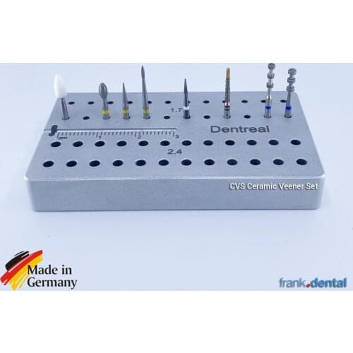 Frank Dental CVS Ceramic Veneer Burs Set - Dental Laminated Set - Dental Veneers & Crowns Burs - FD4151