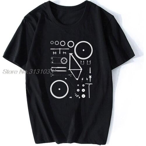 Funny T-shirt Print Bicycle MTB T Shirts Mountain Biker Exploded Into Parts Tee Shirt Group Team Clothing Tshirt Men