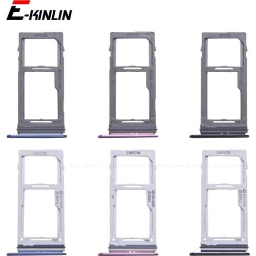 Sim Micro SD Card Socket Holder Slot Tray Reader For Samsung Galaxy S9 Plus G960 G965 Adapter Container Connector Parts