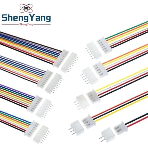 10Sets JST XH2.54 XH 2.54mm Wire Cable Connector 2/3/4/5/6/7/8/9/10 Pin Pitch Male Female Plug Socket 20cm Wire Length 26AWG