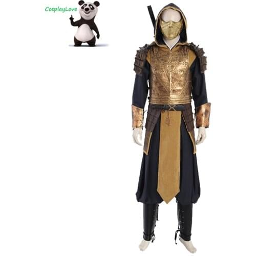 CosplayLove Mortal Kombat 2021 Movie Scorpion Cosplay Costume Custom Made For Girl Boy Halloween Christmas