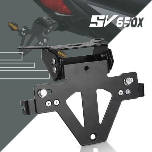 For Suzuki SV650 Motorcycle License Plate Bracket Holder SV650 SV 650 ABS 2015-2021 SV650X SV 650 X 2018 2019 2020 2021 Parts