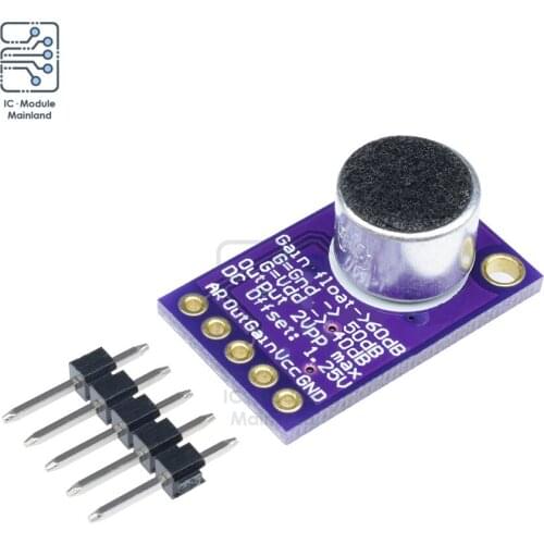 MAX9814 Microphone AGC Amplifier Board Module Audio Sound Board Automatic Gain Vontrol For Arduino 2.7V-5.5V 20Hz-20KHz