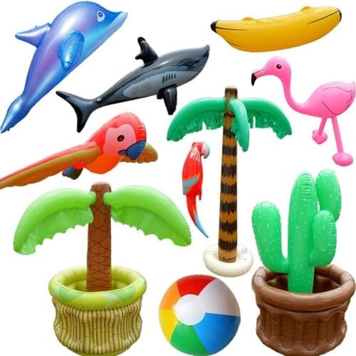 Inflatable Coconut Tree Ice Bucket Inflatable Dolphing Palm Tree Parrot Shark Party Event Props Inflatable Cactus