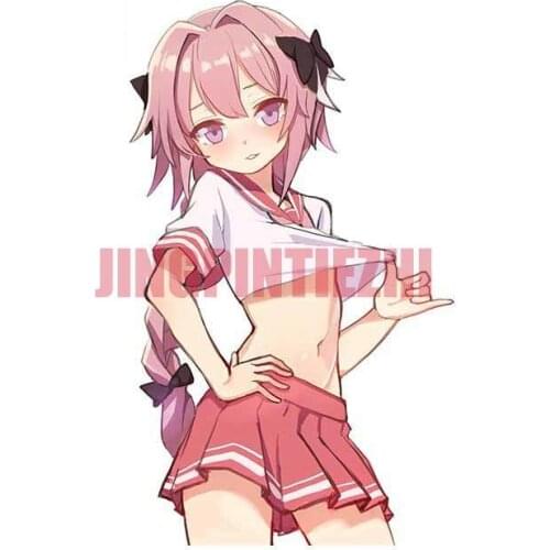 Car Stickers Vinyl Motorcycle Decal Car Window Body Decorative Fate Apocrypha Astolfo Uniform Personality Car Stickers