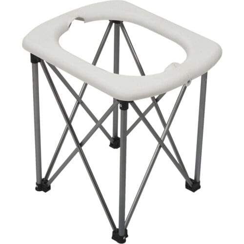 Outdoor Emergency Mobile Seat Toilet Multi-Function Folding Toilet Seat Chair For Camping Hiking Travel Portable Travel Car Toil