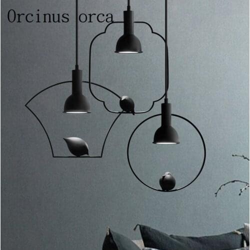 The newest Nordic modern minimalist bird chandelier restaurant bedroom lights new Chinese creative personality Chandelier