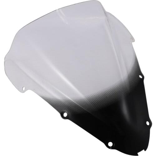Clear+Black Double Bubble Windshield Windscreen for Honda CBR 600 F4I 2001 2002 03 04 05 06 07 Motorcycle Accessories