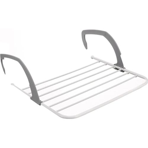Adjustable Folding Clothes Drying Racks Hanger Shelf Balcony Storage Holder Outdoor Indoor Clothes Drying Rack Hanger