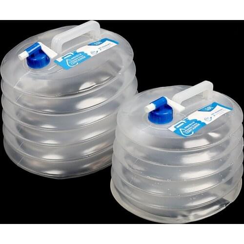 10L 15L large Capacity Collapsible Water Container For Outdoor Hiking Fishing Foldable Water Bag Camping Water Tank Bucket