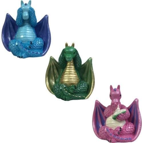 Western Dragon Statue Ornaments Durable Eco-friendly Animal Decoration Tea Pet For Bedroom Office Desktop Home Decor