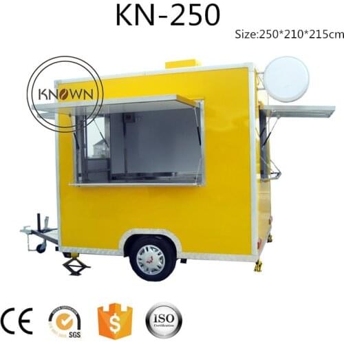 Outdoor street used mobile food trailer for Snack food cart with best quality for sale