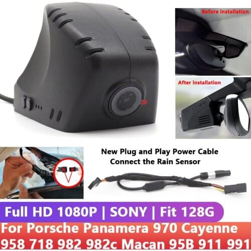 Full HD 1080P Easy to install Wifi Car DVR Dash Cam Camera For Porsche Panamera 970 Cayenne 958 718 982 982c Macan 95B 911 991