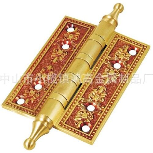 [Xi Ya Hardware] copper hinge hinge 4 inch thick 4 cm high-grade copper rose gold stamp hinge