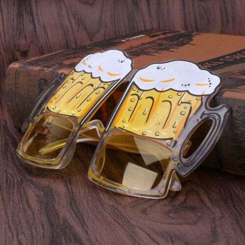 Funny Hawaii Novelty Beer Sunglasses Glasses Fancy Dress Party Christmas Decor Night Stag Party Favors Carnival Party Decoration