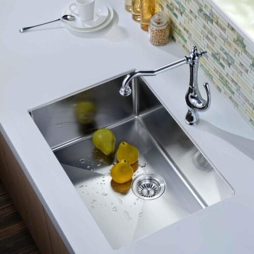 1.2mm SUS304 Stainless steel Hot Selling Modern Design Handmade Sink Metal 673*457*254 mm Single Bowl Kitchen Sink,Top Quality