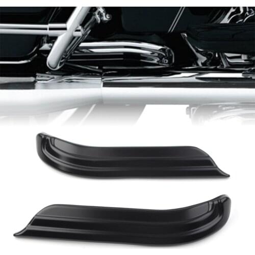 1Pair ABS Motorcycle Louvered Swingarm Covers Accent Trim for Harley Touring Dresser 2009-2020 Black