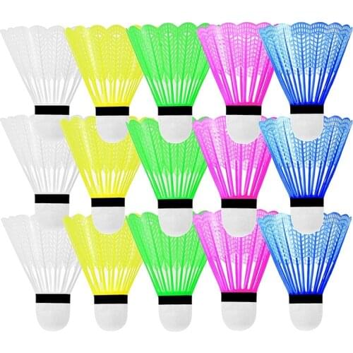 15Pcs Badminton,Professional Badminton Balls,for Adults and Children, Perfect for Indoor Outdoor Sports Training