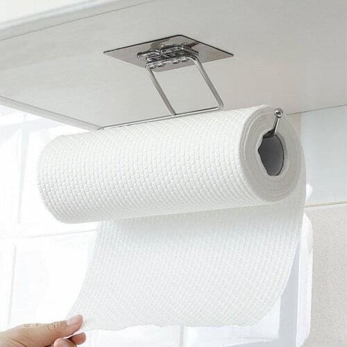 Kitchen Tissue Holder Toilet Paper Holder Hanging Bathroom Toilet Paper Holder Roll Paper Holder Towel Rack Stand Storage Rack