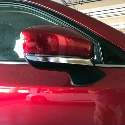 For car styling Mazda CX-8 Accessories CX8 2017 2018 abs Plastic Car Rearview Mirror Stripe Cover Styling Mouldings trim sticker