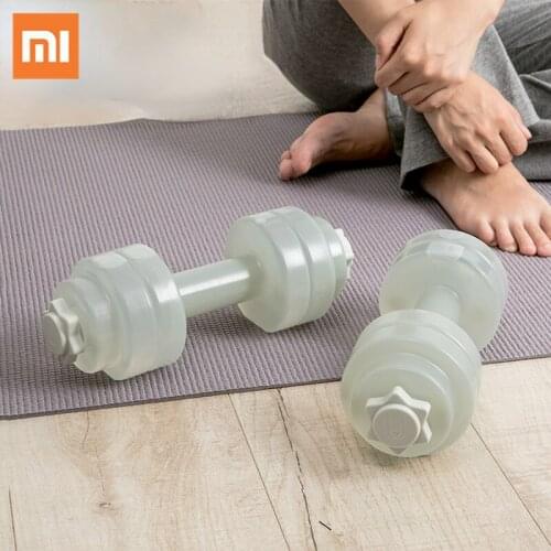 Xiaomi JORDAN&JUDY Body Building Water Dumbbell Weight Dumbbells Fitness Gym Equipment Yoga For Training Sport Plastic Exercise