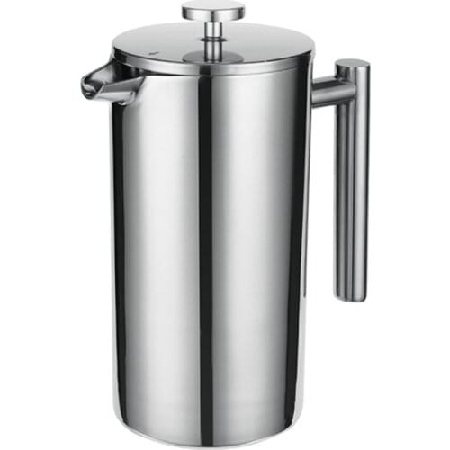 HOT Small Stainless Steel French Press Coffee Plunger,Press Pot, Best Tea Brewer Espresso Machine 1500Ml Kettle Coffee Maker