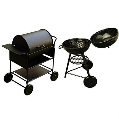 1/12 Dollhouse Miniature Cute Mini Picnic Barbeque BBQ Roasting Oven Metal Kicthenware Accessories Black