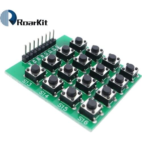 Free shipping MCU Extension 4 x 4 16-Key Matrix Keyboard Module for Arduino 4*4 matrix keyboard