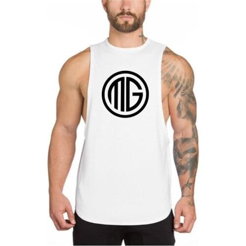 Muscleguys Gyms Bodybuilding Clothes Fitness Tank Top Men Cotton Shirt Vest Men Tanktop New Brand Sleeveless musculation