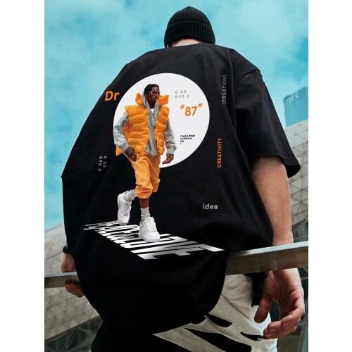 M-8XL Mens T-Shirts Oversize Tshirt Tee Tops Hip Hop tshirt Harajuku Short Sleeve Loose Streetwear Pullover Mens Tops Blouse