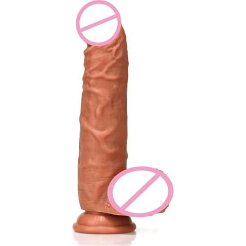Soft Huge Dildo Anal Female Masturbator Realistic Penis Fake Dick Liquid Silicone Suction Cup Big Dildos For Women Adult Sex Toy